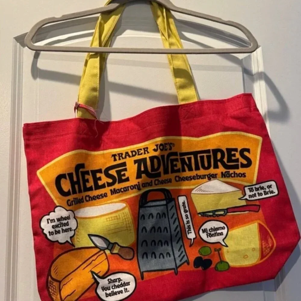 NWT! Trader Joe's Red Cheese Experience Tote